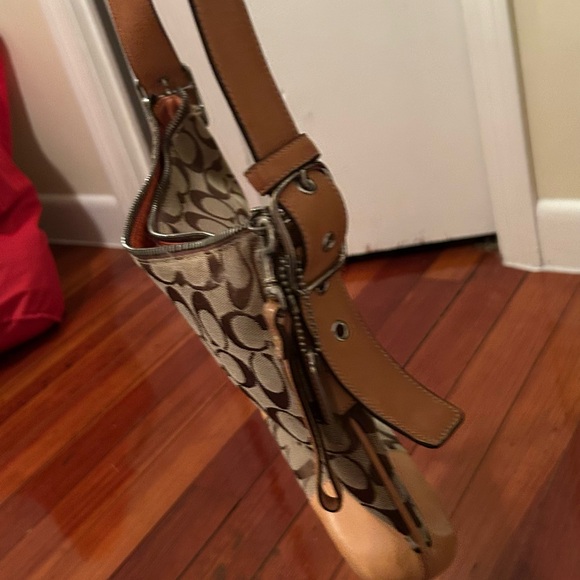 Coach Brown Signature Shoulder Bag
